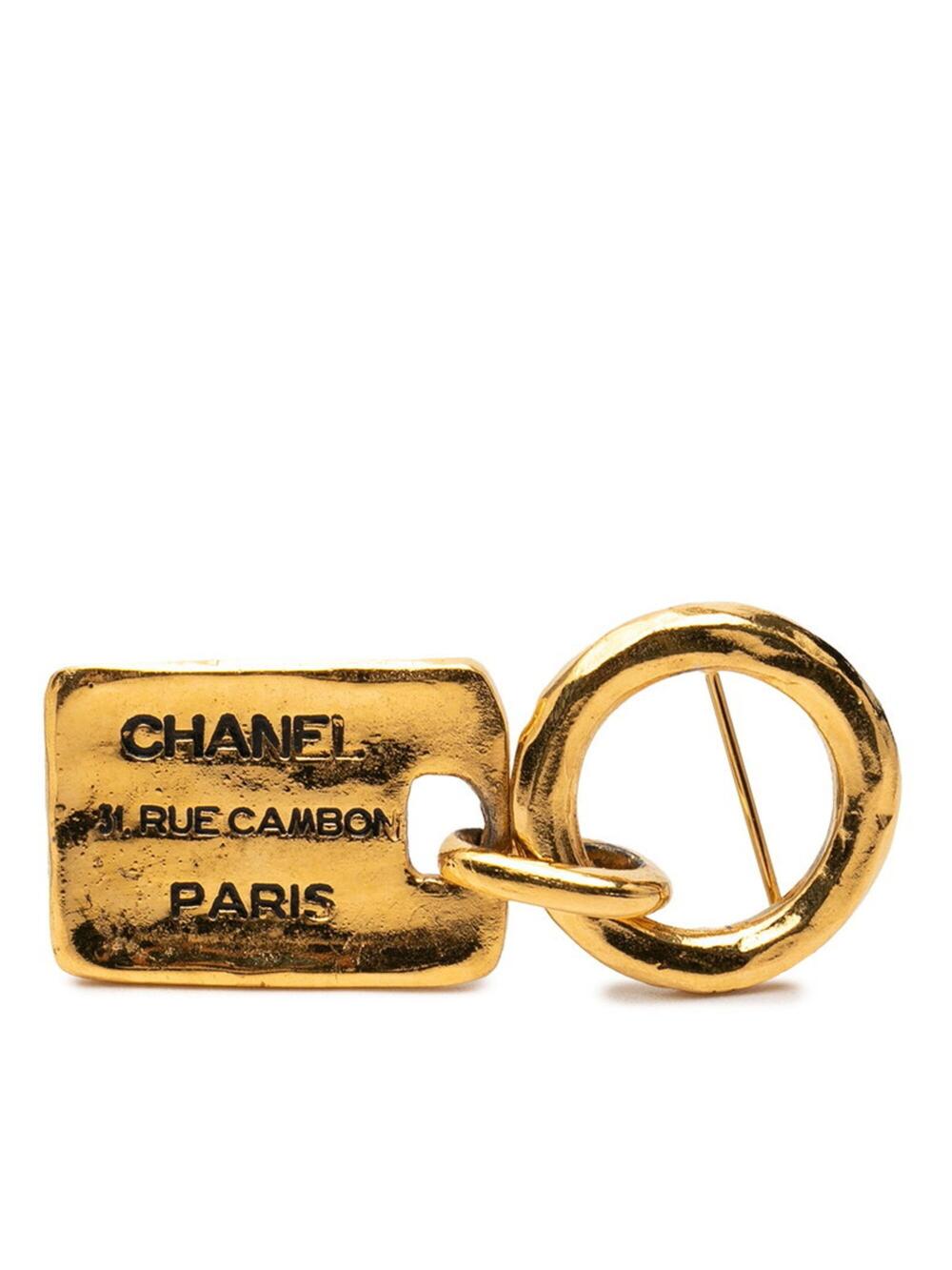 Chanel Cc Logo Brooch Metal #276144C66B - Picture 1 of 3
